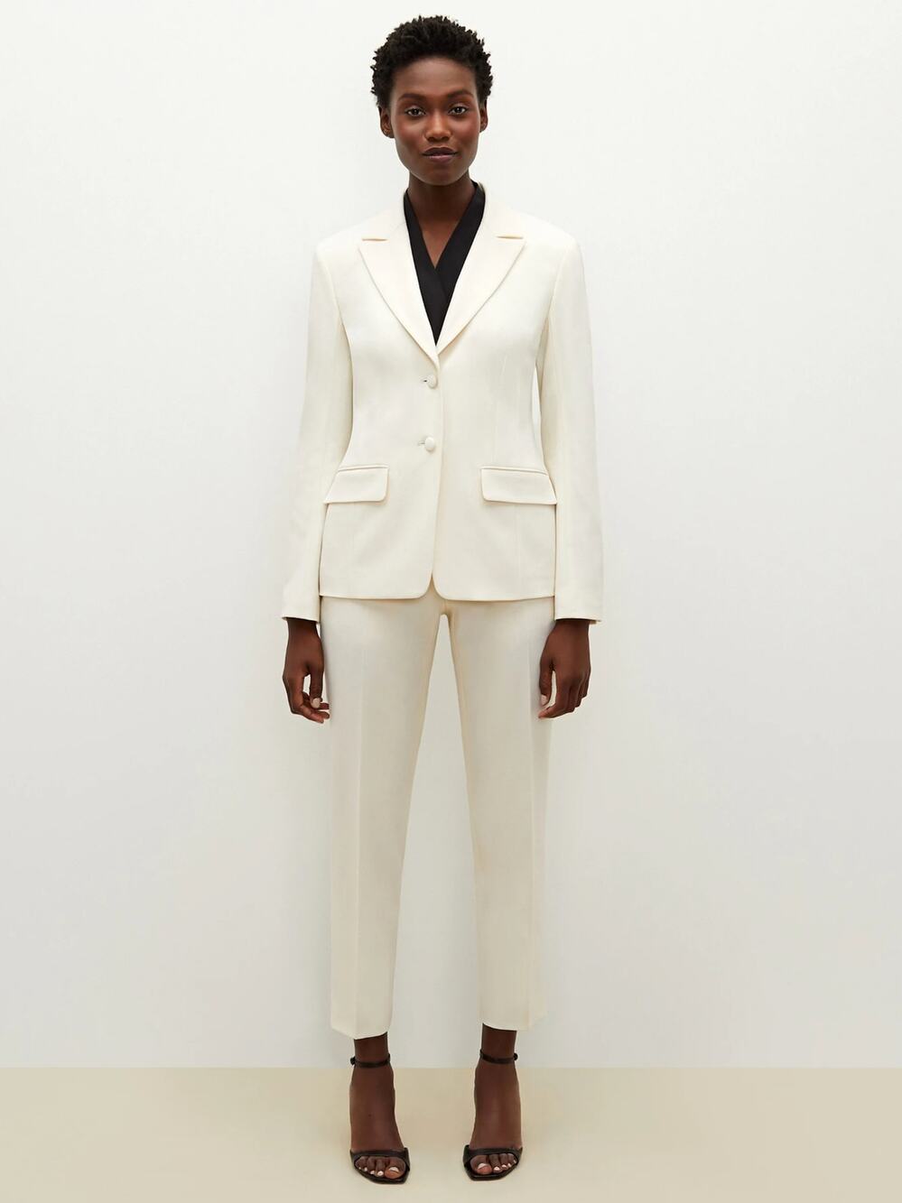 MM Lafleur Mejia Pants 10 NWT White Ivory Washable Wool Trousers M.M. Lafleur